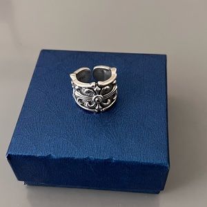 Fancy New S925 Sterling Silver Ring Size adjustable